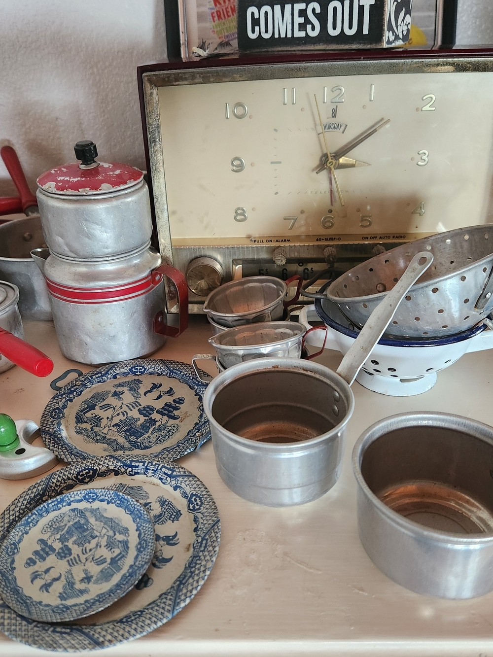 Vintage Aluminum Toy Cookware Set